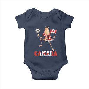Funny Marcus The Worm Baby Onesie Canadian Pride Soccer Gift TS12 Navy Print Your Wear