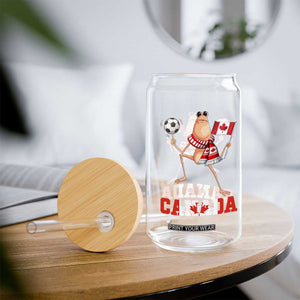 Funny Marcus The Worm Glass Can Canadian Pride Soccer Gift TS12 Print Your Wear