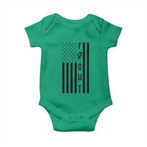 Fight Skin Cancer Melanoma Fighter USA Flag Baby Onesie TS12 Irish Green Print Your Wear