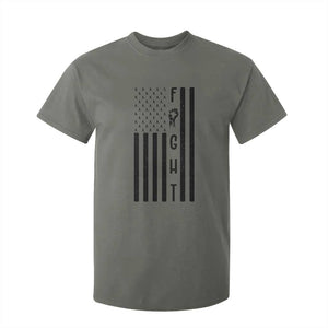 Fight Skin Cancer Melanoma Fighter USA Flag T Shirt For Kid TS12 Military Green Print Your Wear