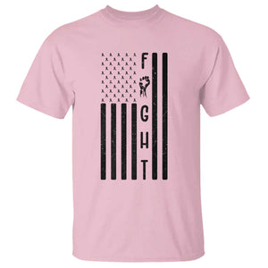 Fight Skin Cancer Melanoma Fighter USA Flag T Shirt TS12 Light Pink Print Your Wear