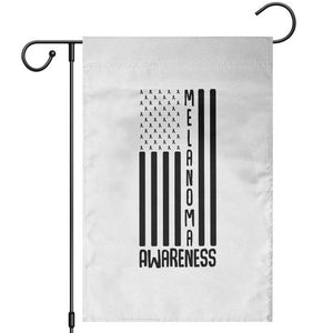 Melanoma Awareness USA Flag Garden Flag Patriotic Cancer Warrior TS12 White Print Your Wear