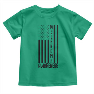 Melanoma Awareness USA Flag Toddler T Shirt Patriotic Cancer Warrior TS12 Irish Green Print Your Wear