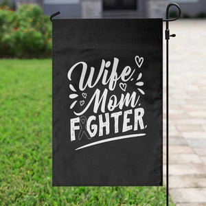 Wife Mom Melanoma Fighter Garden Flag Family Support Strong And Fearless TS12 Print Your Wear