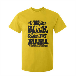 Melanoma Family Support T Shirt For Kid I Wear Black For My Mama TS12 Daisy Print Your Wear