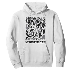 I Wear Black For My Mom Hoodie Melanoma Support Squad TS12 White Print Your Wear