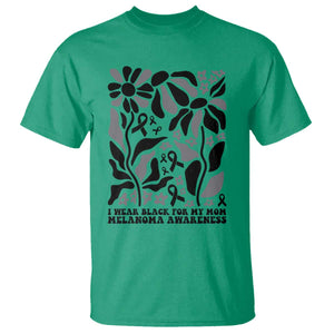 I Wear Black For My Mom T Shirt Melanoma Support Squad TS12 Irish Green Print Your Wear