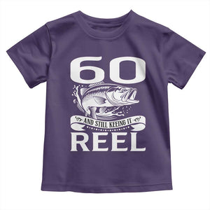 Still Keeping It Reel At 60 Toddler T Shirt Fisherman Birthday Gift TS12 Purple Print Your Wear