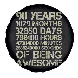 90 Years Of Being Awesome Spare Tire Cover 90th Birthday Gift Idea TS12 Print Your Wear