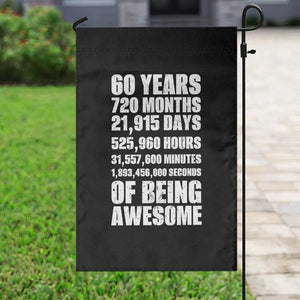 Cheers To 60 Years Birthday Garden Flag Sixty Years Of Awesome TS12 Print Your Wear