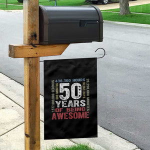 Vintage 50 Years Of Being Awesome Garden Flag 50th Birthday Legend Gift Idea TS12 Print Your Wear
