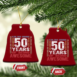 Vintage 50 Years Of Being Awesome Ceramic Ornament 50th Birthday Legend Gift Idea TS12 Print Your Wear