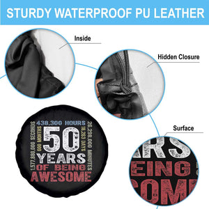Vintage 50 Years Of Being Awesome Spare Tire Cover 50th Birthday Legend Gift Idea TS12 Print Your Wear