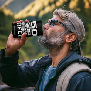 Still Keeping It Reel At 50 4 in 1 Can Cooler Tumbler Fisherman Birthday Gift TS12 Print Your Wear