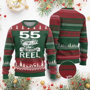 Still Keeping It Reel At 55 Ugly Christmas Sweater Fisherman Birthday Gift TS12 Red Green Print Your Wear