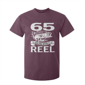 Still Keeping It Reel At 65 T Shirt For Kid Fisherman Birthday Gift TS12 Maroon Print Your Wear