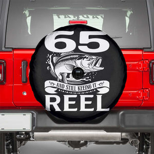 Still Keeping It Reel At 65 Spare Tire Cover Fisherman Birthday Gift TS12 Black Print Your Wear