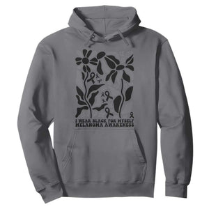 Melanoma Awareness Hoodie I Wear Black For Myself Skin Cancer Survivor TS12 Charcoal Print Your Wear