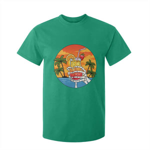 Tropical Skeleton Summerween T Shirt For Kid Beach Cocktail Vacation