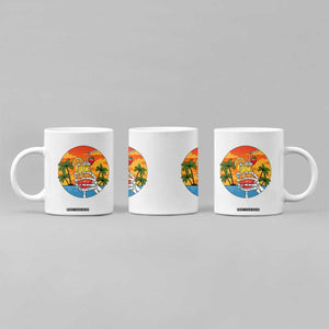 Tropical Skeleton Summerween Coffee Mug Beach Cocktail Vacation