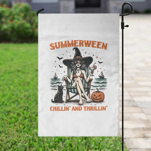 Witchy Beach Summerween Vacation Garden Flag Chillin And Thrillin