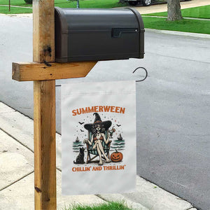 Witchy Beach Summerween Vacation Garden Flag Chillin And Thrillin