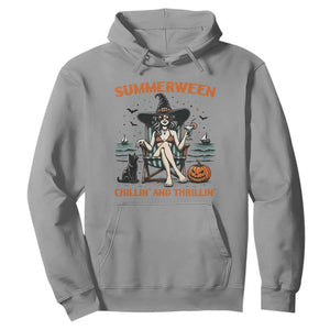 Witchy Beach Summerween Vacation Hoodie Chillin And Thrillin