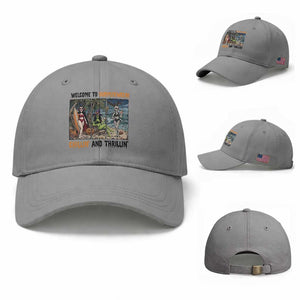 Welcome To Summerween Chillin And Thrillin Baseball Cap Funny Summer Halloween