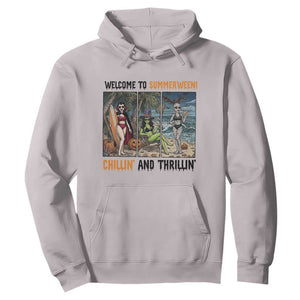 Welcome To Summerween Chillin And Thrillin Hoodie Funny Summer Halloween