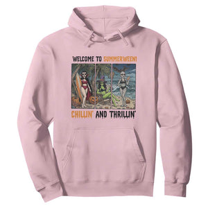 Welcome To Summerween Chillin And Thrillin Hoodie Funny Summer Halloween