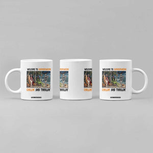 Welcome To Summerween Chillin And Thrillin Coffee Mug Funny Summer Halloween