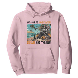 Welcome To Summerween Chillin And Thrillin Hoodie Spooky Beach Party Gift
