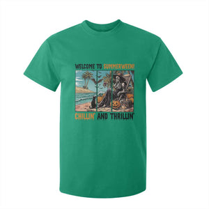 Welcome To Summerween Chillin And Thrillin T Shirt For Kid Spooky Beach Party Gift