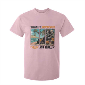 Welcome To Summerween Chillin And Thrillin T Shirt For Kid Spooky Beach Party Gift