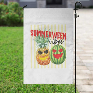 Funny Summerween Fruit Garden Flag Spooky Pineapple Watermelon Graphic
