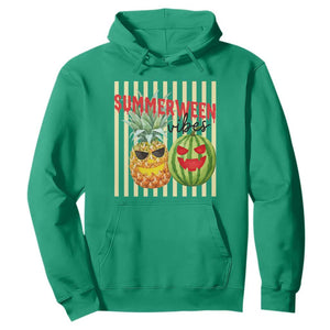 Funny Summerween Fruit Hoodie Spooky Pineapple Watermelon Graphic