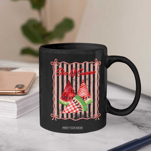 Striped Watermelon Beach Vibes Graphic Coffee Mug Slice Of Summer