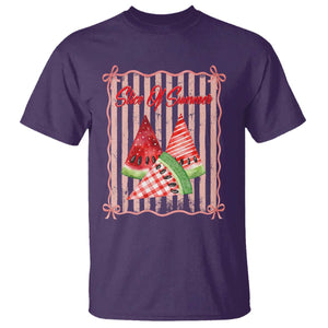 Striped Watermelon Beach Vibes Graphic T Shirt Slice Of Summer