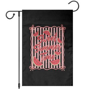 Striped Watermelon Beach Vibes Graphic Garden Flag Sweet Summer Time