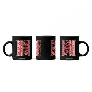 Striped Watermelon Beach Vibes Graphic Coffee Mug Sweet Summer Time