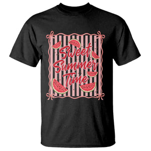 Striped Watermelon Beach Vibes Graphic T Shirt Sweet Summer Time