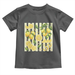 Striped Summer Lemon Toddler T Shirt Citrus Fruit Lover Gift