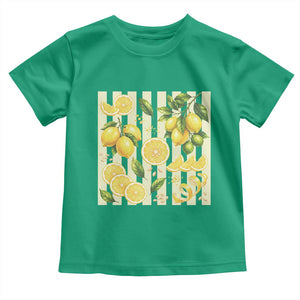 Striped Summer Lemon Toddler T Shirt Citrus Fruit Lover Gift