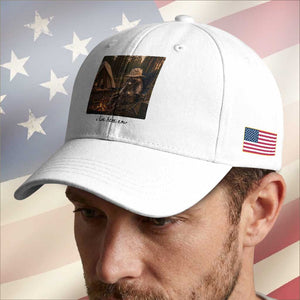 Funny Camping Raccoon Baseball Cap I Live Here Now Outdoor Lover