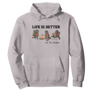 Funny Camping Raccoon Hoodie Life Is Better By The Campfire