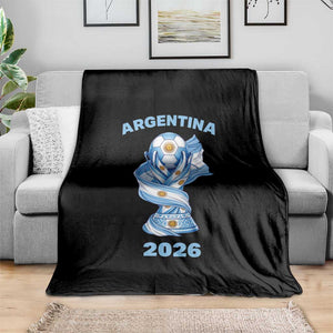 Proud Argentina Soccer 2026 Throw Blanket World Football Fan Gift