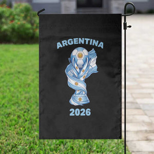 Proud Argentina Soccer 2026 Garden Flag World Football Fan Gift
