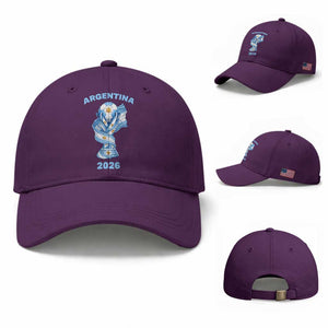 Proud Argentina Soccer 2026 Baseball Cap World Football Fan Gift