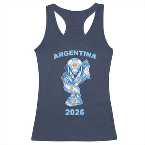 Proud Argentina Soccer 2026 Racerback Tank Top World Football Fan Gift