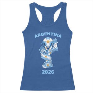 Proud Argentina Soccer 2026 Racerback Tank Top World Football Fan Gift
